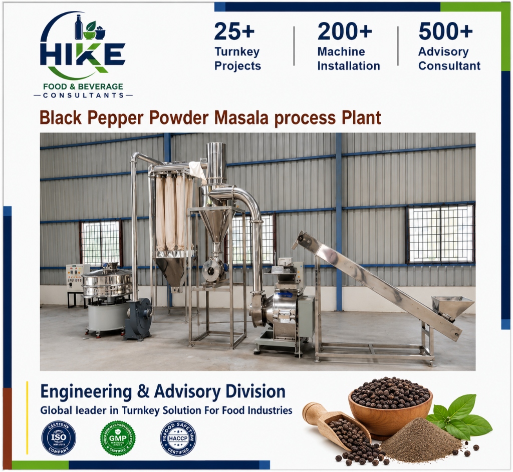 Black Pepper Powder Processing Plant